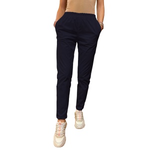 Legging ART stretch (cu elastan) cu betelie elastic-Bleumarin - Img 1