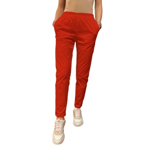 Legging ART stretch (cu elastan) cu betelie elastic-Rosu - Img 1