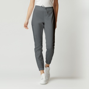 Pantaloni medicali ART jogger din poplin pentru femei-Gri - Img 1