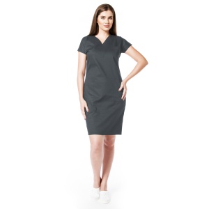 Sarafan medical stretch (cu elastan) ACTIVA -Gri metal