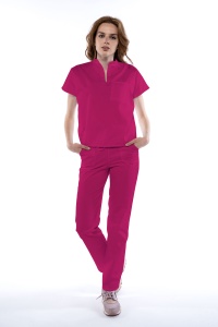 Uniforma medicala FABS pentru femei-Magenta - Img 1