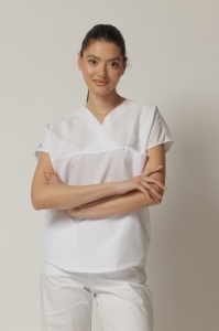 Uniformă medicală Olimp din vâscoză cu 9% elastan pentru femei – Olive - Img 6