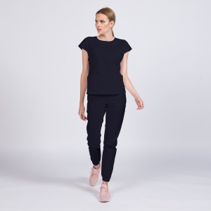 Uniforma medicala SPRINT cu pantalon jogger-Bleumarin - Img 1
