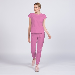Uniforma medicala SPRINT cu pantalon jogger-Fucsia