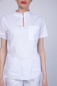 Uniforma medicala STIL cu pantaloni pentru femei-Turqoise - Img 2