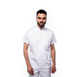 Bomber medical TRAFIC cu maneca scurta, fermoar si bordura elastic pentru barbati - Img 7