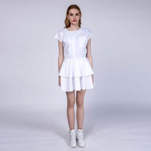 Fusta din elastan(stretch) cu 2 volane FRILL - Img 2