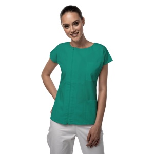 Jacheta halat cambrat cu fermoar pentru femei SPRINT-Verde menta - Img 1