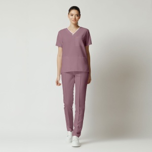 Uniformă Medicală Optim Stretch pentru Femei-Roz antic - Img 1