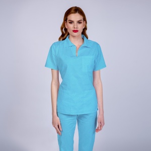 Uniforma medicala TREND cu pantaloni pentru femei-Ocean