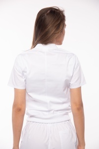 Bomber medical maneca scurta cu fermoar si bordura patent pentru femei TRAFIC-Magenta - Img 2