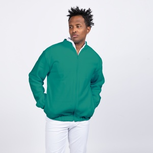 Bomber medical POLAR cu maneca lunga, fermoar, mansete si bordura elastic pentru barbati TRAFIC -Verde menta