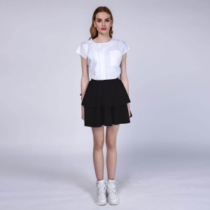 Fusta din elastan(stretch) cu 2 volane FRILL - Img 11