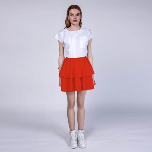Fusta din elastan(stretch) cu 2 volane FRILL - Img 13