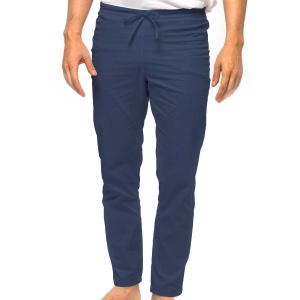 Pantaloni medicali ART stretch (cu elastan) pentru barbati-Albastru nocturn