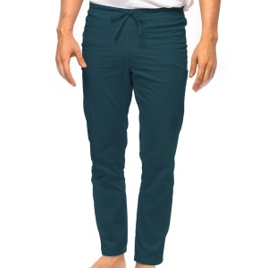 Pantaloni medicali ART stretch (cu elastan) pentru barbati-Verde marin