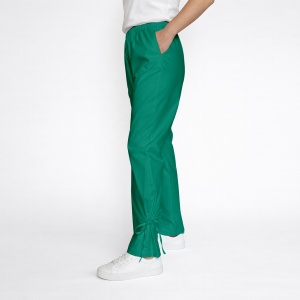Pantaloni medicali Art Stretch cu fundă pentru femei-Verde menta