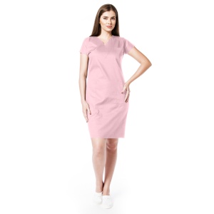 Sarafan medical stretch (cu elastan) ACTIVA-Roz pal