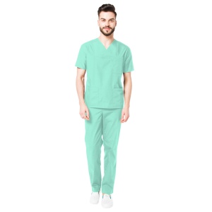 Uniforma medicala CLASS cu pantaloni pentru barbati CLASS-Aqua - Img 1