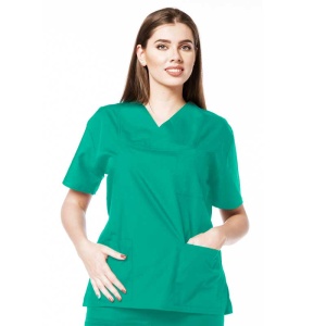 Uniforma medicala CLASS cu pantaloni pentru femei-Verde menta - Img 2