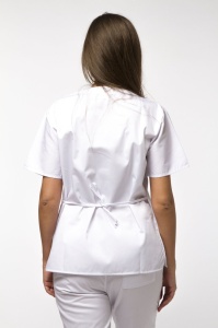 Uniforma medicala CLASS stretch (cu elastan) cu pantalon jogger pentru femei-Albastru nocturn - Img 4