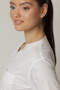 Uniformă Medicală KULT Stretch – Bluză cu Manșete și Pantalon Clasic-Bleumarin - Img 4