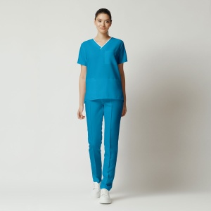Uniformă Medicală Optim Stretch pentru Femei-Turqoise - Img 1
