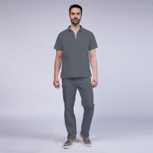 Uniforma medicala TREND cu pantaloni pentru barbati-Gri