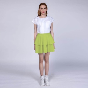 Fusta din elastan(stretch) cu 2 volane FRILL - Img 17