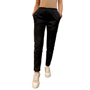 Legging ART stretch (cu elastan) cu betelie elastic-Negru - Img 1