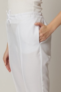 Pantaloni ART stretch(cu elastan) cu dunga pentru femei-Albastru safir - Img 5