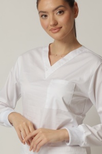 Uniformă Medicală KULT Stretch – Bluză cu Manșete și Pantalon Clasic-Rosu - Img 9