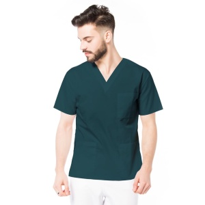 Bluza medicala KULT clasica pentru barbati -Verde marin