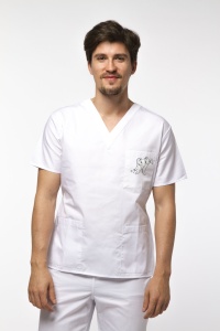 Bluza medicala KULT pentru stomatologi -Azur - Img 3