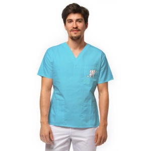 Bluza medicala KULT pentru stomatologi -Ocean