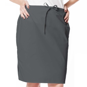 Fusta medicala stretch (cu elastan) -Gri metal