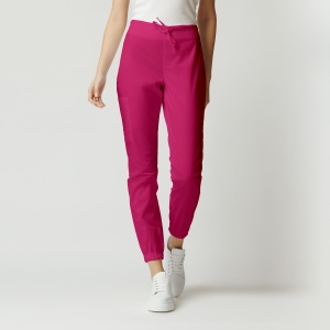 Pantaloni medicali ART jogger din stretch subtire pentru femei-Magenta - Img 1