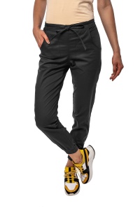 Pantaloni medicali ART stretch (cu elastan) cu manseta pentru femei-Negru