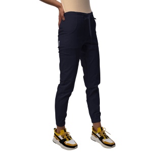 Pantaloni medicali ART stretch (cu elastan) jogger pentru femei-Bleumarin