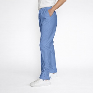 Pantaloni medicali Art Stretch cu fundă pentru femei-Azur