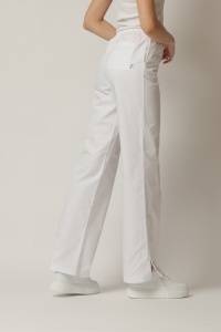 Pantaloni medicali ART stretch evazat pentru femei-Visiniu - Img 2