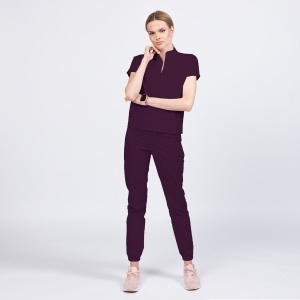 Uniforma medicala FABS cu pantalon jogger pentru femei -Tangerine - Img 1