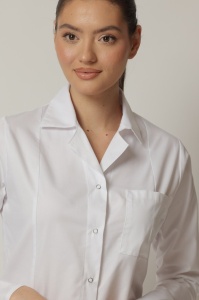 Uniformă medicală Nora cu jachetă mânecă lungă și pantaloni jogger-Bleumarin - Img 4