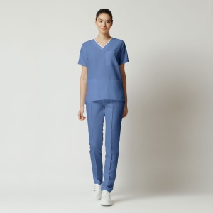 Uniformă Medicală Optim Stretch pentru Femei-Azur - Img 1