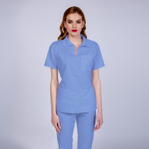 Uniforma medicala TREND cu pantaloni pentru femei -Azur