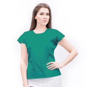 Bluza medicala SPRINT stretch (cu elastan) pentru femei-Verde menta - Img 1