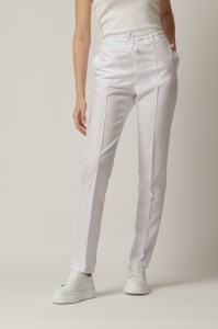 Pantaloni ART stretch(cu elastan) cu dunga pentru femei-Albastru nocturn - Img 2