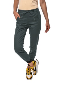 Pantaloni medicali ART stretch (cu elastan) cu manseta pentru femei-Gri