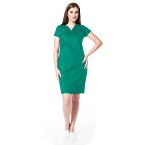 Sarafan medical stretch (cu elastan) ACTIVA-Verde menta