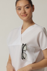 Uniformă Medicală Olimp din Microfibră pentru Femei-Negru - Img 5